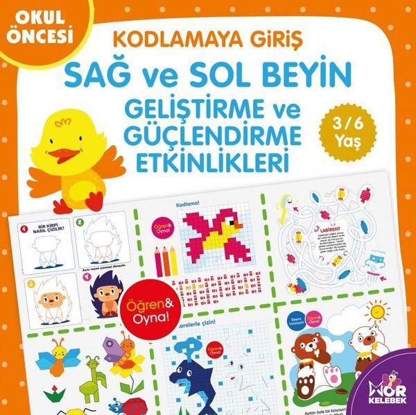 Kodlamaya Giriş Sağ ve Sol Beyin Geliştirme ve Güçlendirme Etkinlikleri - Kolektif kitap kapağı