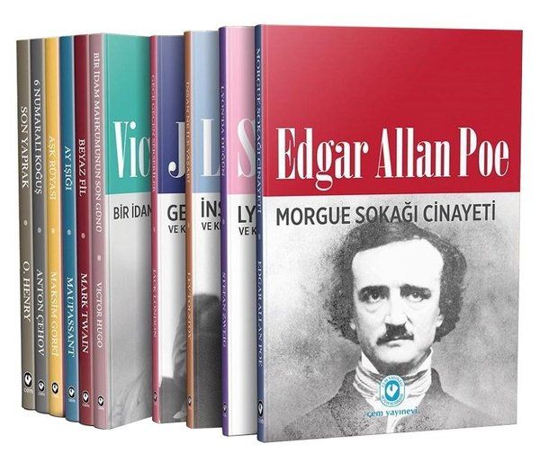 Dünya Edebiyatından Seçme Öyküler (10 Kitap Takım) - Mark Twain, Guy de Maupassant, Anton Pavloviç Çehov, Edgar Allan Poe…