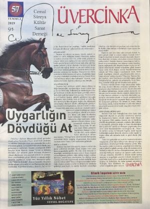Üvercinka Dergisi Sayı: 57 Temmuz 2019 - Kolektif kitap kapağı