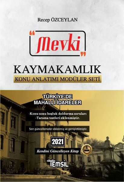 2021 Mevki Kaymakamlık Konu Anlatımı Modüler Seti - Türkiye’de Mahalli İdareler - Recep Özceylan kitap kapağı
