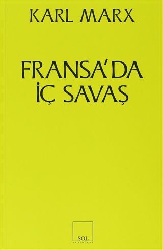 Fransa’da İç Savaş - Karl Marx kitap kapağı