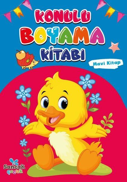 Konulu Boyama Kitabı - Mavi Kitap - Kolektif kitap kapağı