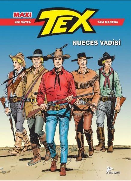 Tex Maxi 7 - Nueces Vadisi - Mauro Boselli kitap kapağı