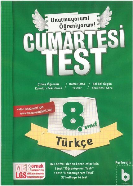 8. Sınıf Cumartesi Test Türkçe - Kolektif kitap kapağı
