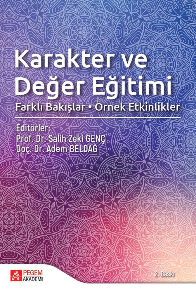 Karakter ve Değer Eğitimi - Adem Beldağ, Salih Zeki Genç kitap kapağı