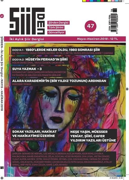 Şiirden İki Aylık Şiir Dergisi Sayı: 47 Mayıs - Haziran 2018 - Kolektif kitap kapağı