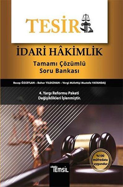 Tesir İdari Hakimlik Tamamı Çözümlü Soru Bankası - Recep Özceylan, Bahar Yıldızhan, Mustafa Vatandaş kitap kapağı