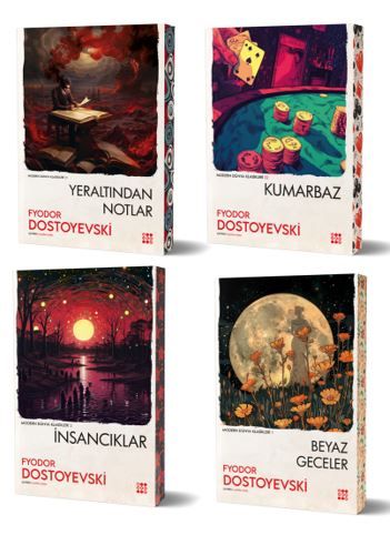 Dostoyevski 4'lü Set (4 Kitap Takım) - Fyodor Mihayloviç Dostoyevski kitap kapağı