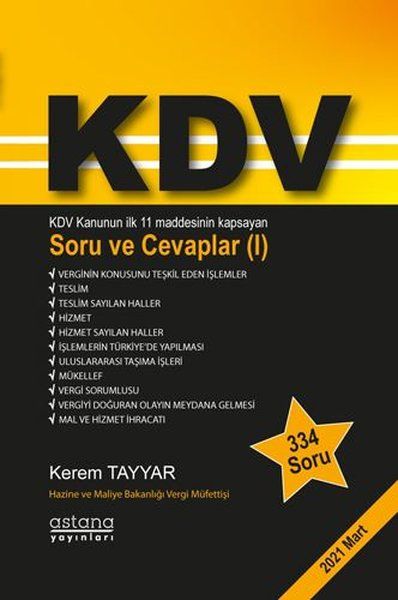 KDV Soru ve Cevaplar (1) - Kerem Tayyar kitap kapağı