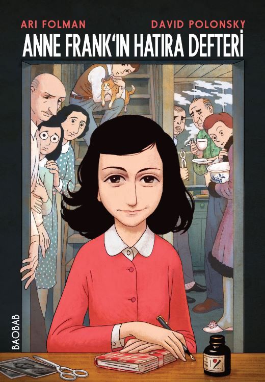 Anne Frank’ın Hatıra Defteri – Grafik Uyarlaması - Ari Folman kitap kapağı