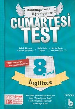 8. Sınıf Cumartesi Test İngilizce - Kolektif kitap kapağı