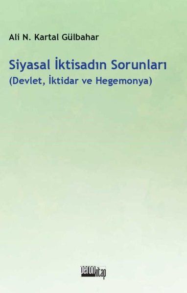 Siyasal İktisadın Sorunları - Ali Necip Kartal Gülbahar kitap kapağı