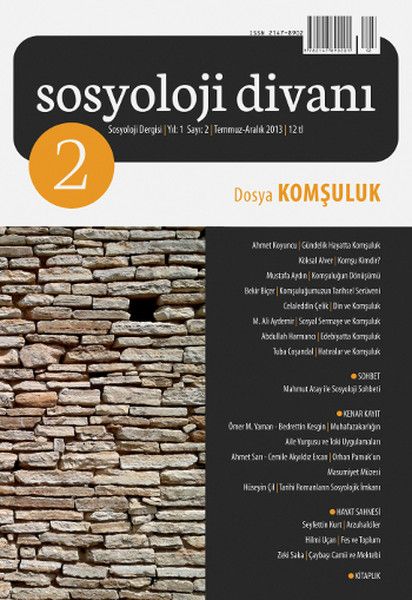 Sosyoloji Divanı Sayı: 2 Temmuz-Aralık 2013 - Kolektif kitap kapağı