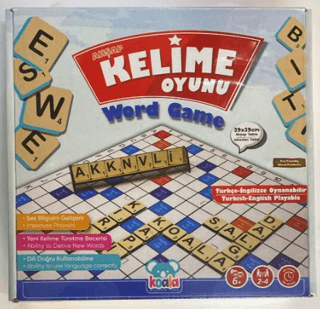 Kelime Oyunu Ahşap kitap kapağı