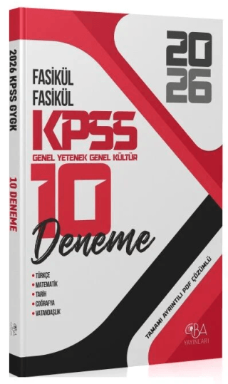 2026 KPSS Genel Yetenek Genel Kültür 10 Deneme Fasikül Çözümlü - Kolektif kitap kapağı