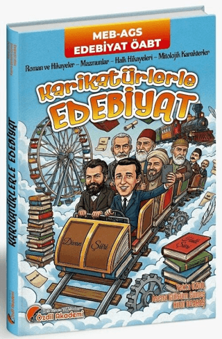 ÖABT MEB-AGS Türk Dili ve Edebiyatı Öğretmenliği Karikatürlerle Edebiyat Konu Anlatımı - Yekta Özdil kitap kapağı