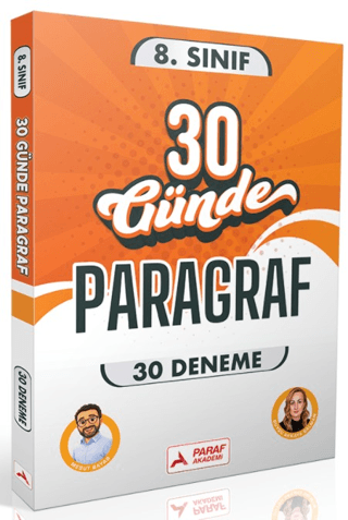8. Sınıf 30 Günde 30 Paragraf Denemesi - Mesut Bayar kitap kapağı