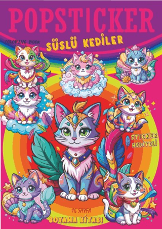 Popsticker - Süslü Kediler - Kolektif kitap kapağı