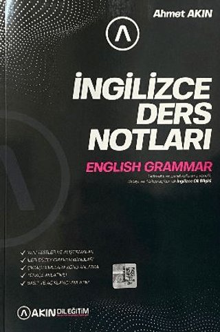 İngilizce Ders Notları English Grammar - Ahmet Akın kitap kapağı