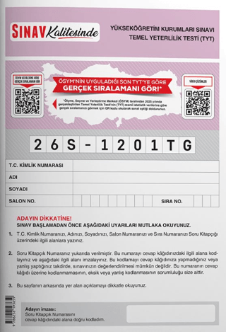 Sınav Kalitesinde 2026 TYT Deneme Kitabı - Kolektif kitap kapağı