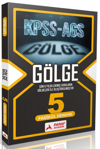 KPSS-AGS Gölge 5 Fasikül Deneme - Kolektif kitap kapağı